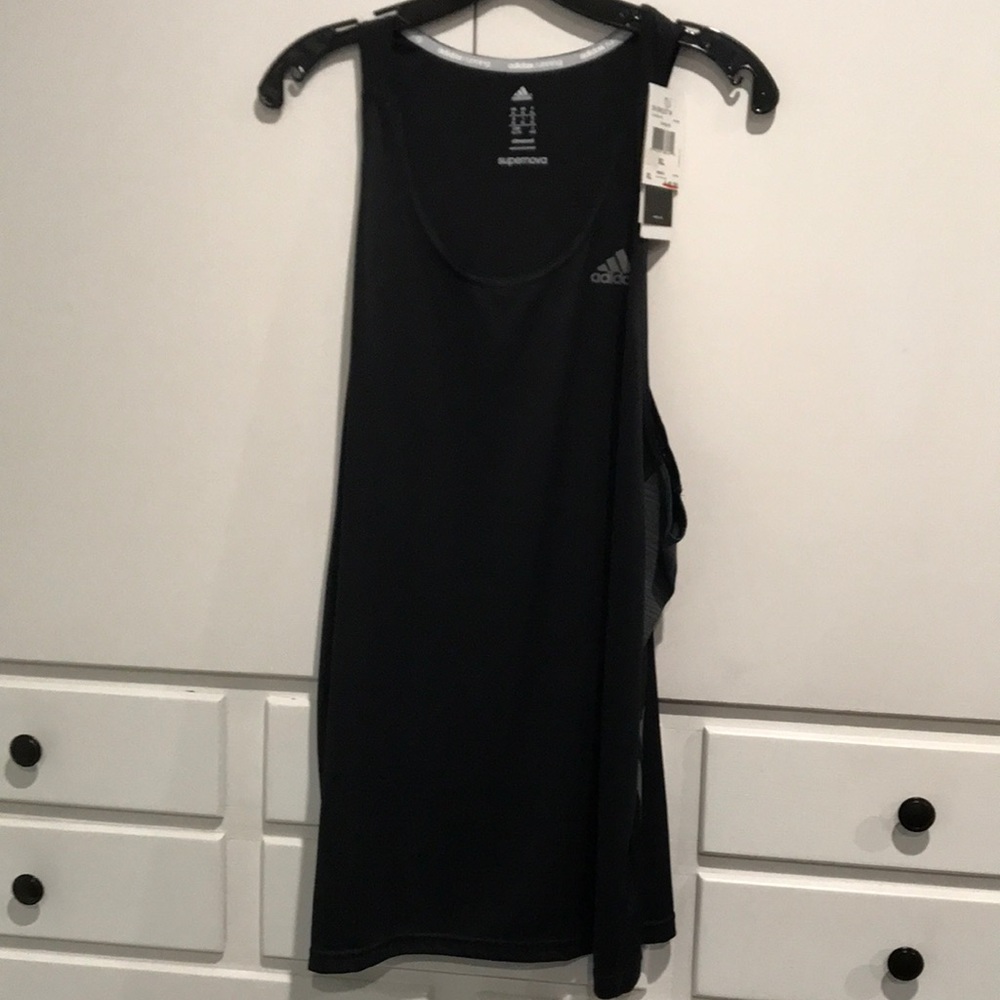 Adidas men’s black workout tank